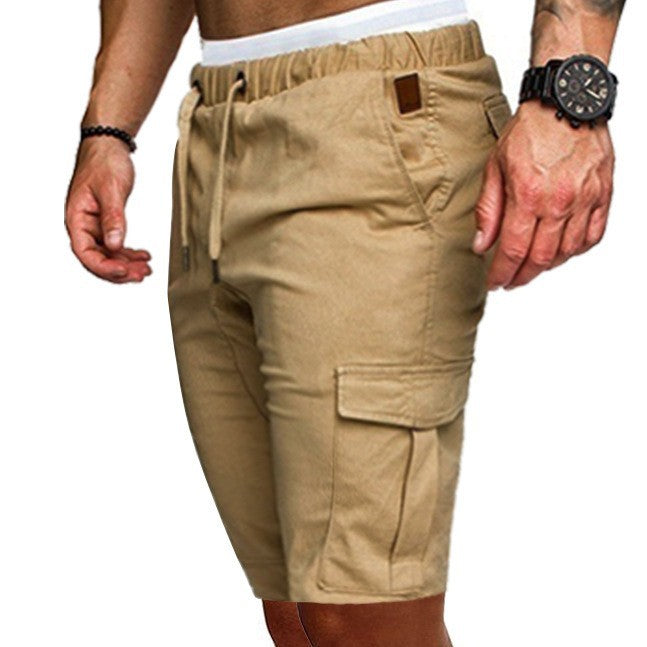 Herren Cargo-Shorts mit elastischem Bund und praktischen Taschen EB