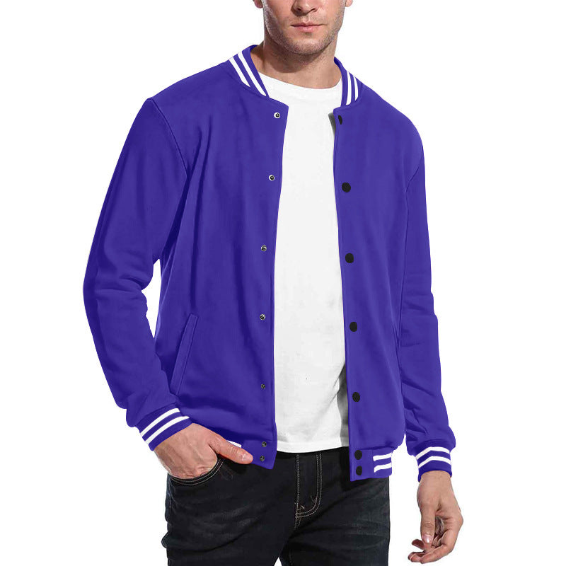 Herren Sport-Jacke im College-Stil mit praktischen Taschen und modernem Schnitt EB