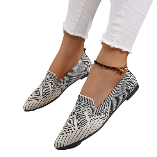 Damen modische Slipper mit Halloween-Motiv und elastischem Obermaterial EB