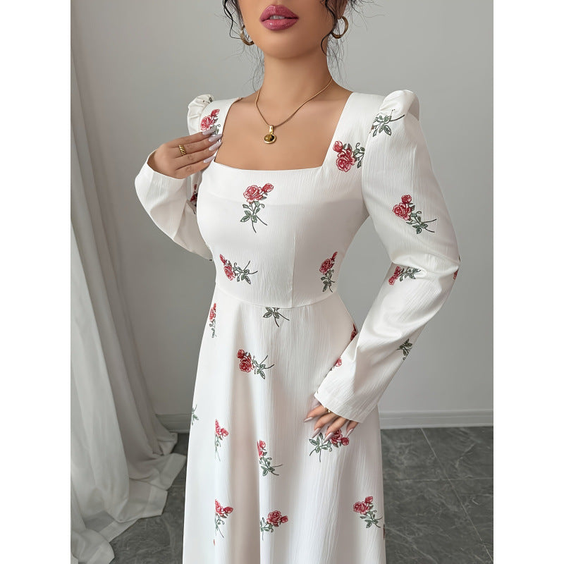 Damen Maxikleid mit floralem Muster EB