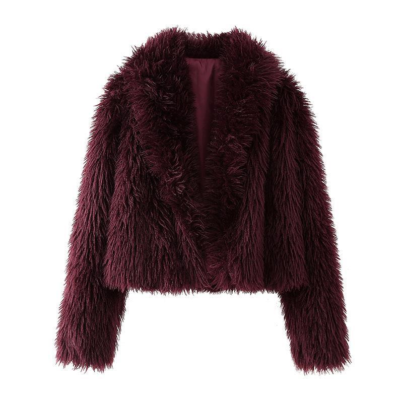 Damen Kuschel-Short-Pelzjacke EB