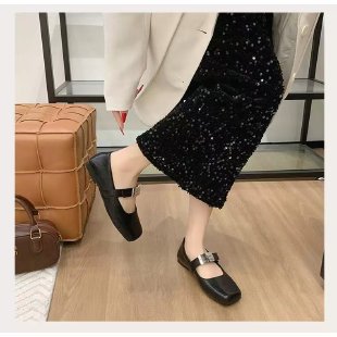 Damen Ballerinas mit modischer Riemchenverzierung EB