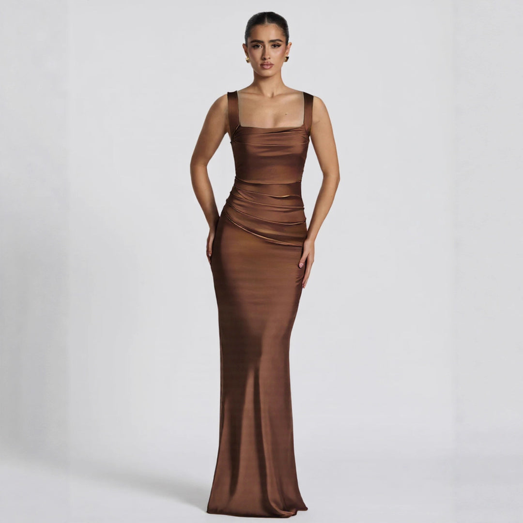 Damen Langarm Abendkleid EB