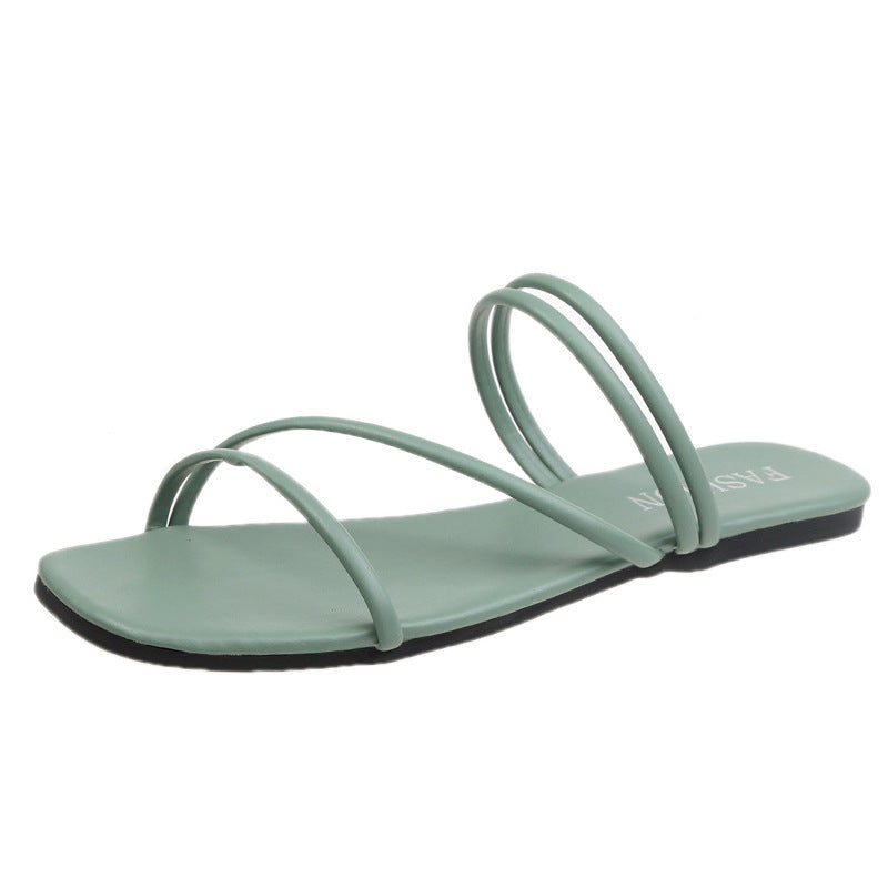 Damen trendige Minimalistische Riemchensandalen EB