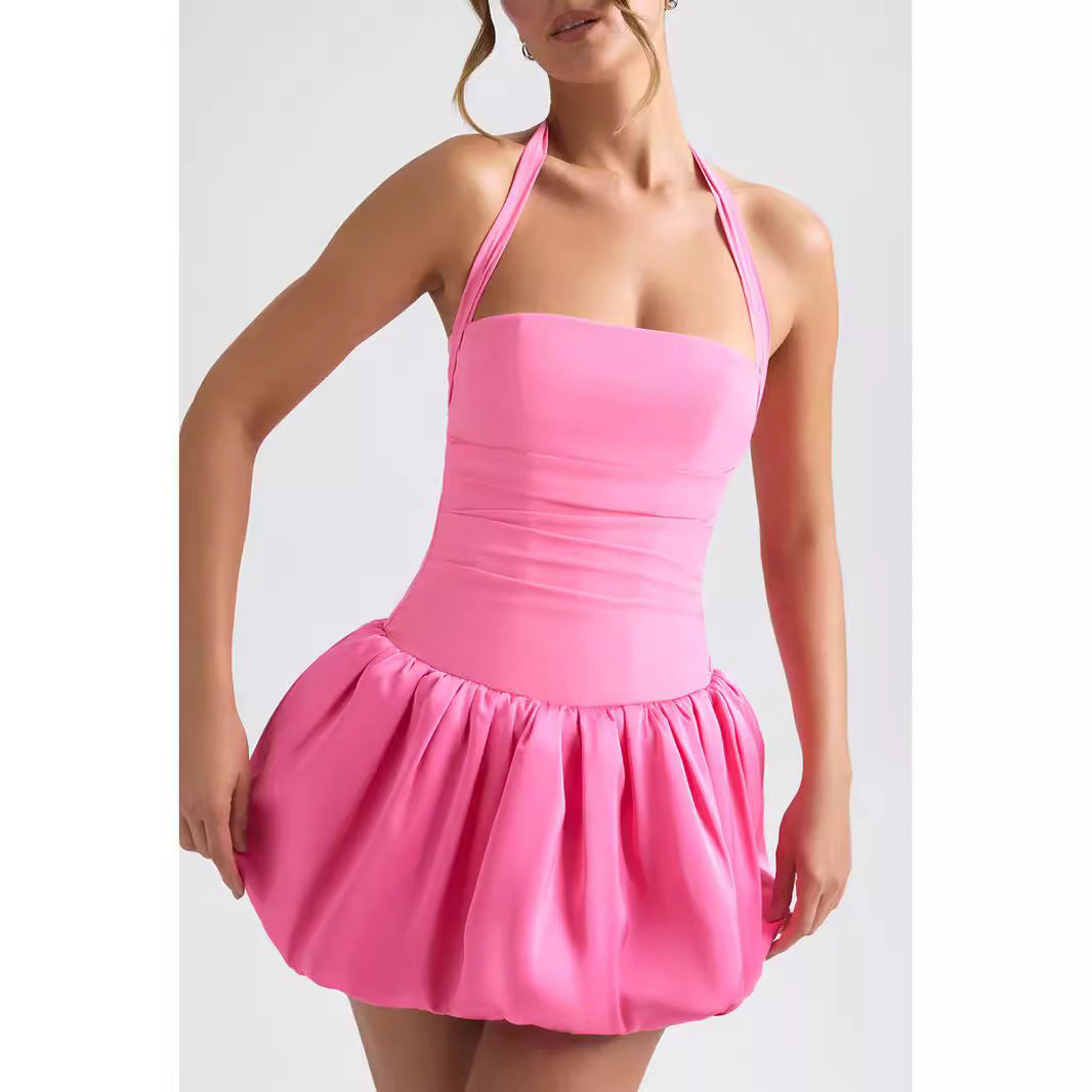 Damen Verspieltes Minikleid mit schwingendem Rock EB