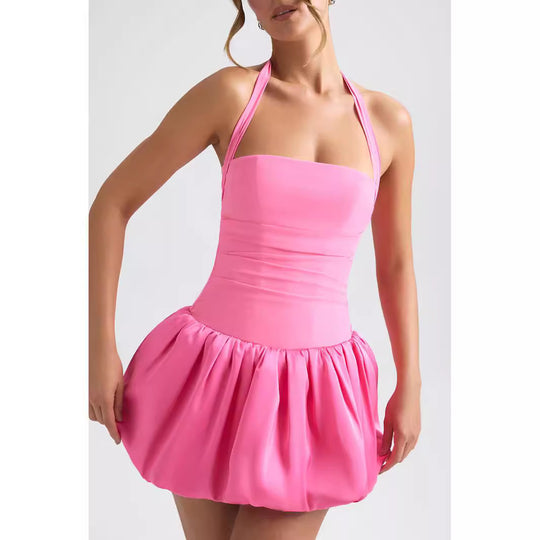 Damen Verspieltes Minikleid mit schwingendem Rock EB