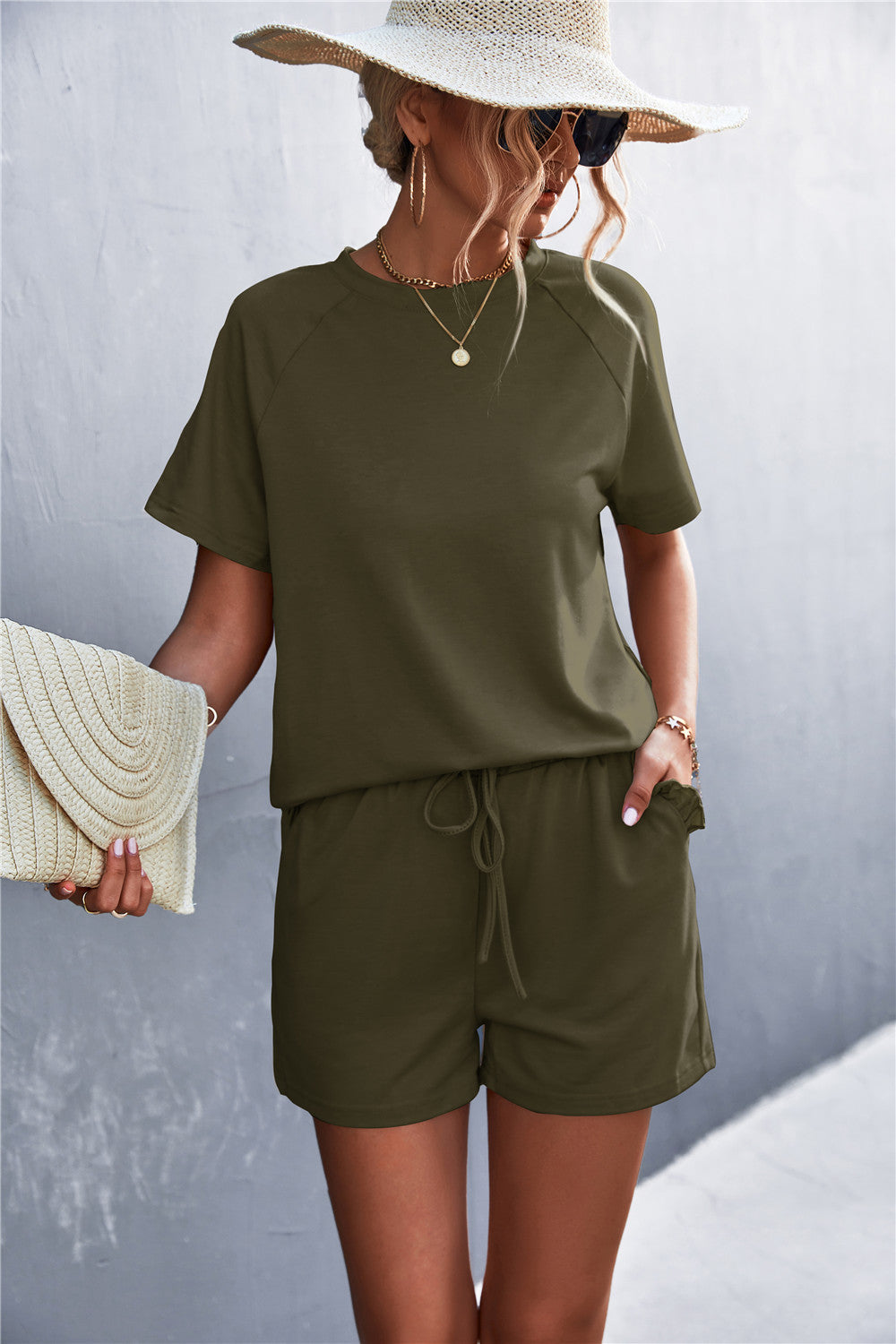 Damen lässiger Kurzsets EB