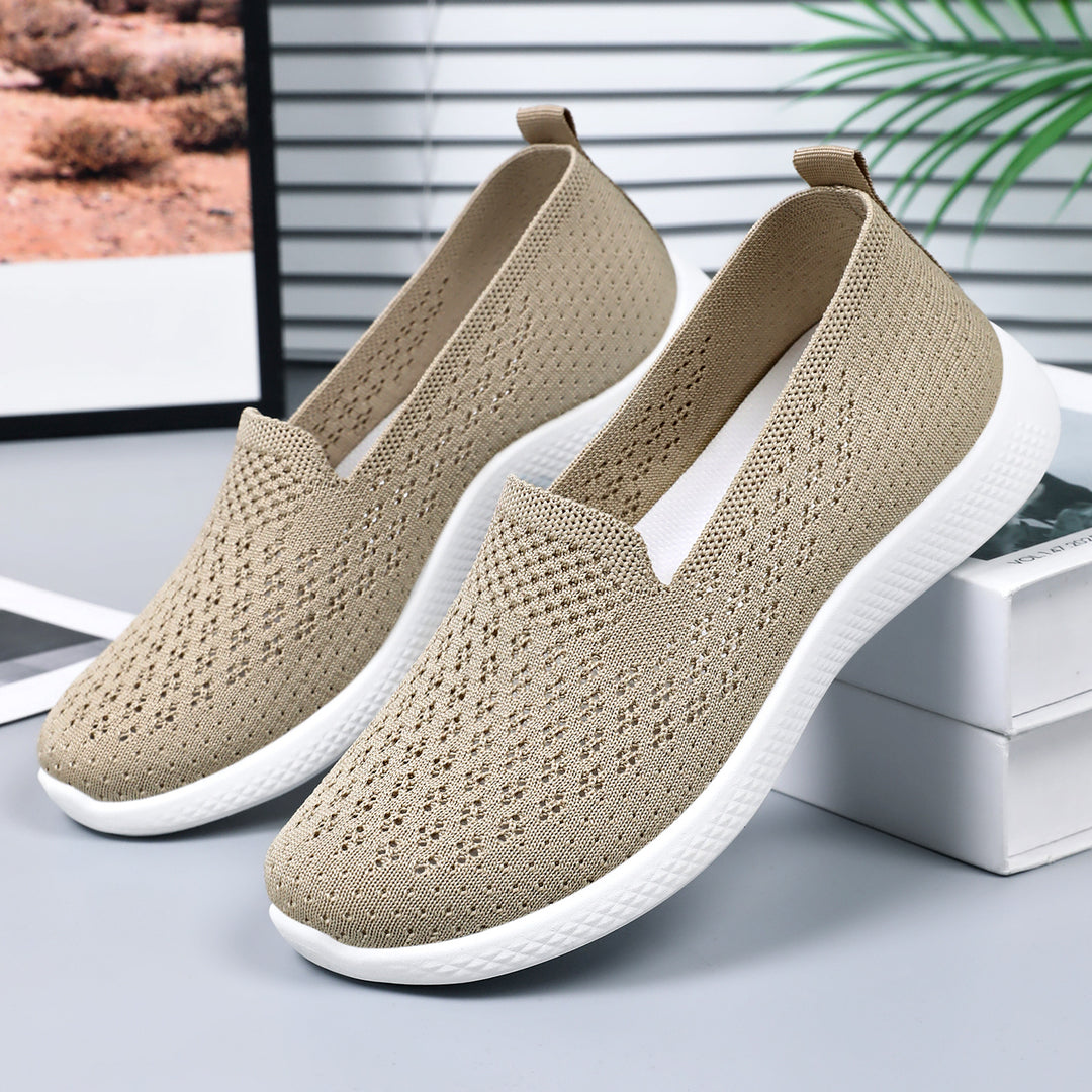 Damen Atmungsaktive Slip-On Schuhe mit flexibler Sohle EB