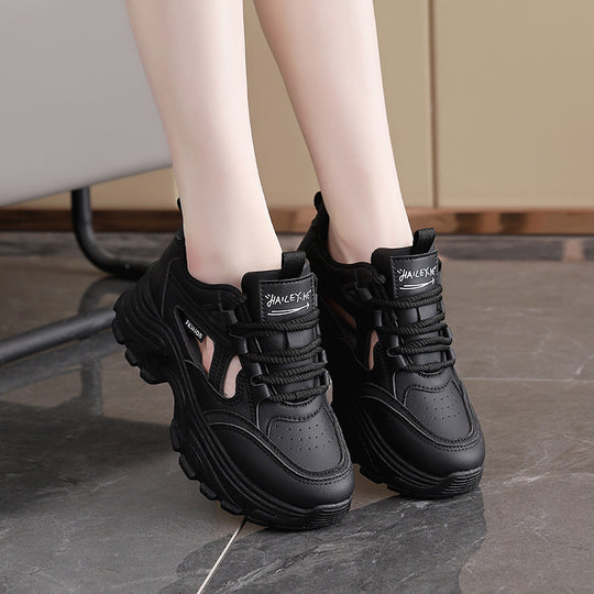 Damen Sportliche Chunky Sneakers mit atmungsaktiver Mesh-Oberfläche und stoßdämpfender Sohle EB