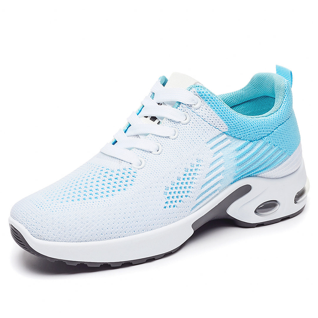 Damen nan atmungsaktive Strick-Sneaker mit Luftpolstersohle und gepolstertem Knöchelabschluss EB