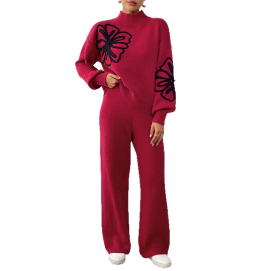 Damen Weite Strickhose EB