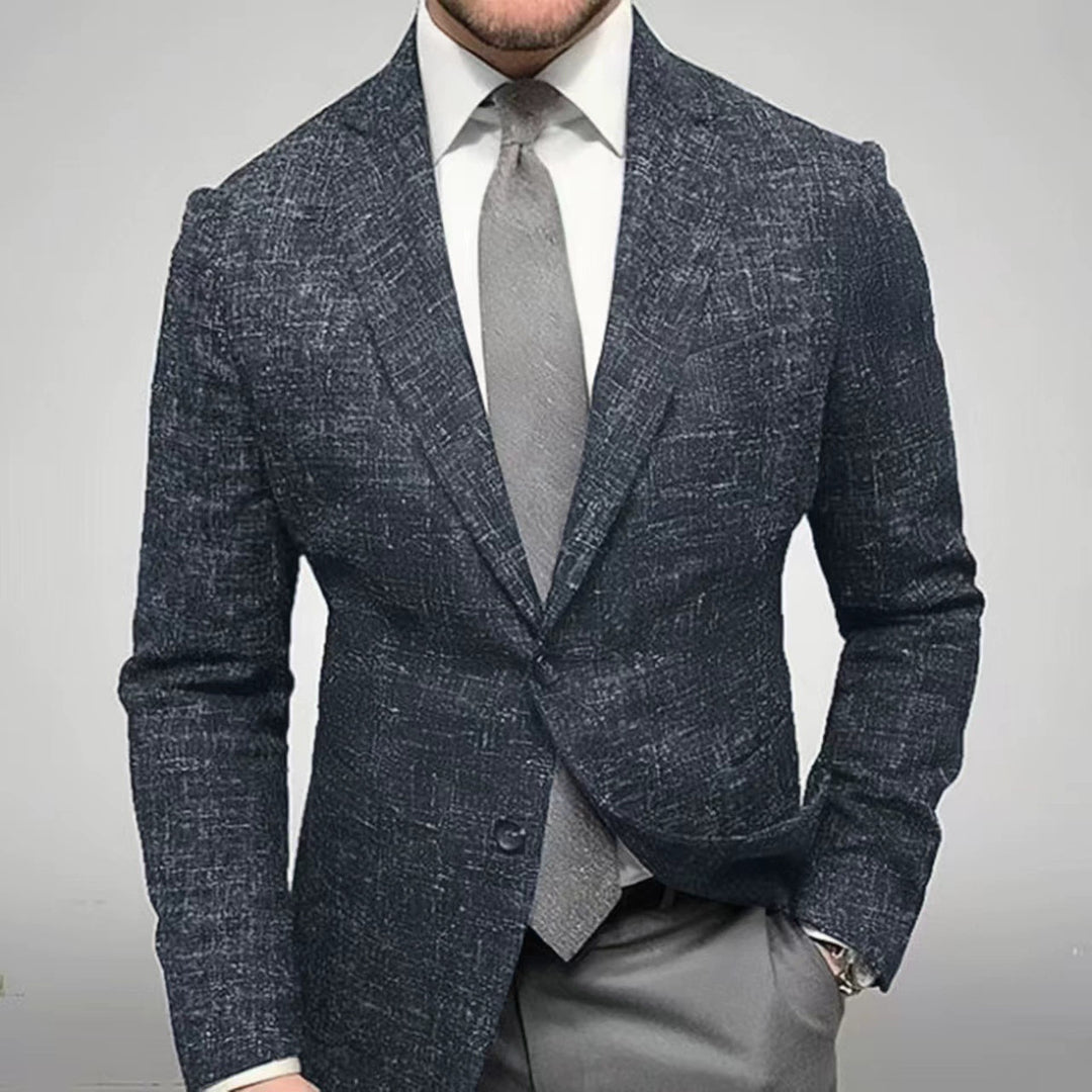 Herren modischer karierten Blazer mit hohem Tragekomfort und eleganten Details EB