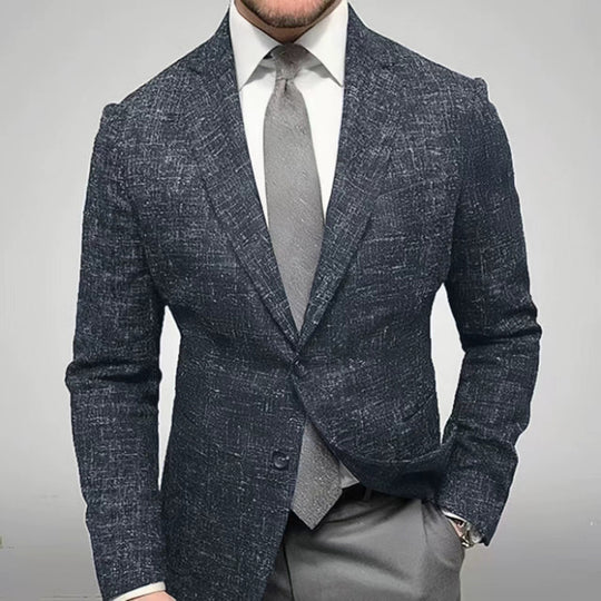 Herren modischer karierten Blazer mit hohem Tragekomfort und eleganten Details EB