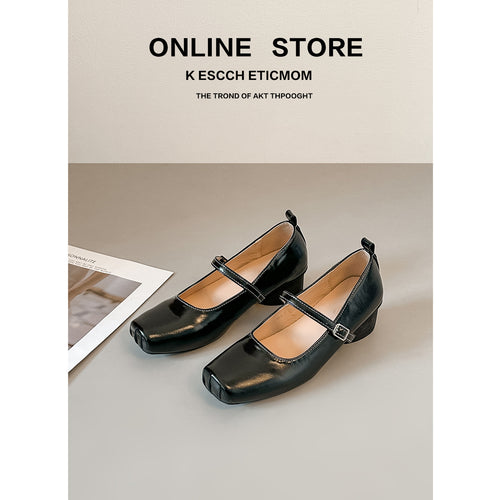 Damen Ballerina Schuhe mit elegantem Riemen und spitz zulaufendem Design EB