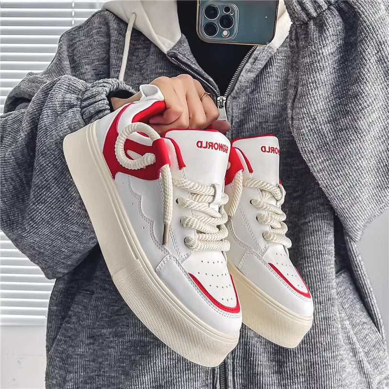 Damen trendige Plateau-Sneakers mit innovativem Design und rutschfester Sohle EB