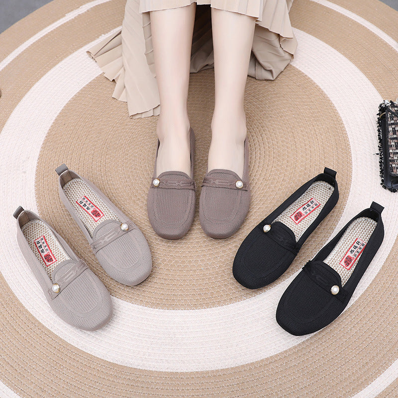 Damen Bequeme Slip-On Loafers mit modischem Detail EB