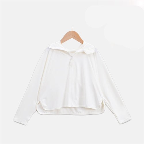 Damen Leichte UV-Schutzjacke mit Kapuze und atmungsaktiven Eigenschaften EB