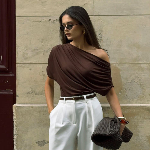 Damen asymmetrisches Top EB