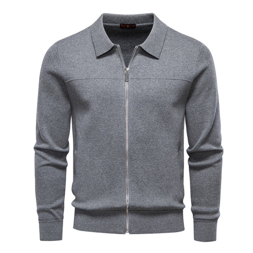 Herren modische Freizeitjacke mit hochwertigem Reißverschluss EB
