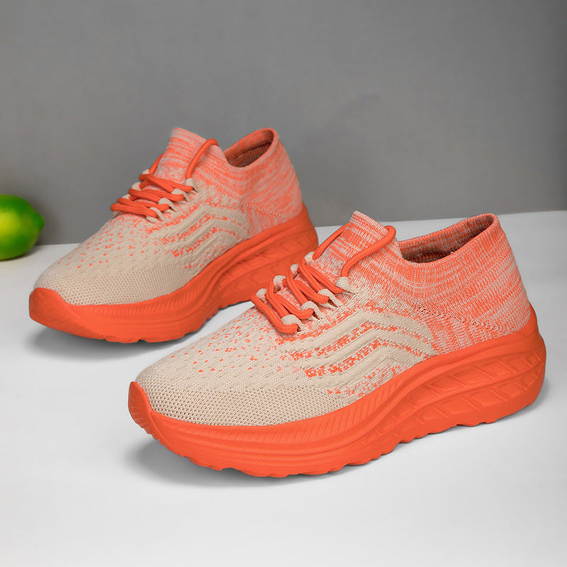Damen Sportliche und atmungsaktive Sneakers mit elastischem Obermaterial EB