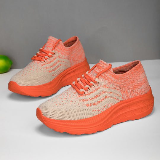 Damen Sportliche und atmungsaktive Sneakers mit elastischem Obermaterial EB