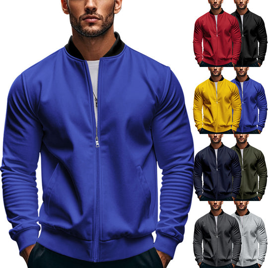 Herren Sportliche Bomberjacke mit hochschließendem Kragen EB