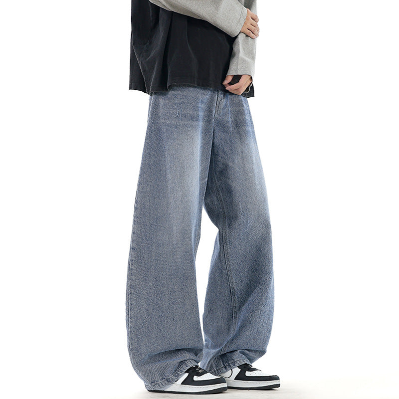 Damen Weit geschnittene Denim-Jeans im Vintage-Stil EB