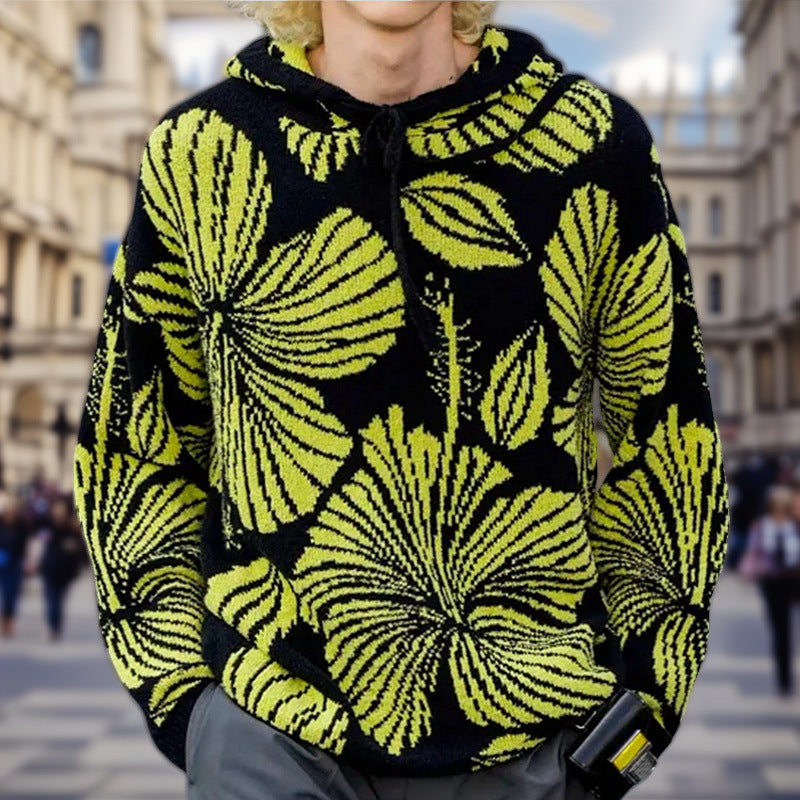 Unisex Kapuzenpullover mit einzigartigem floralem Design EB