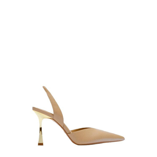 Damen Slingback-Pumps aus edlem Leder mit hohem Glanz EB