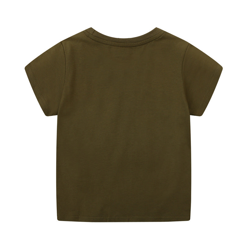 Kinder T-Shirt mit kreativem Löwen-Motiv EB