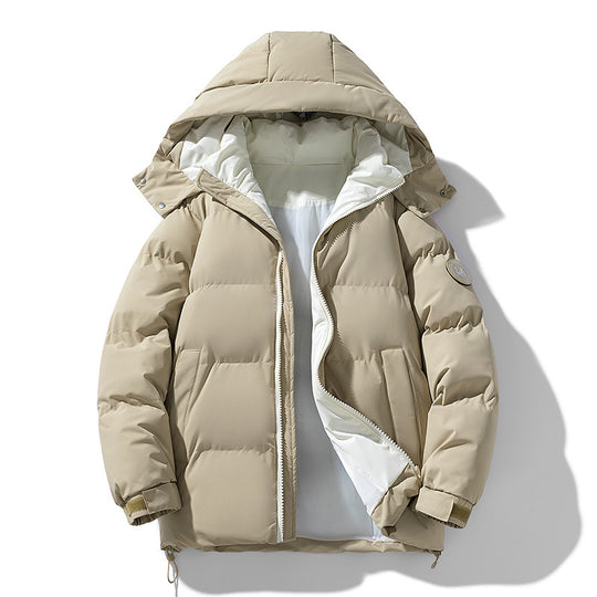 Herren urbaner Thermo-Parka mit dreidimensionaler Steppung, Zwei-Wege-Reißverschluss und verstellbarem Saum EB