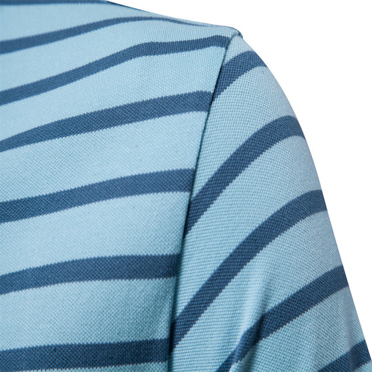 Herren Polo-Shirt mit modischem Streifenmuster und bequemem Schnitt EB
