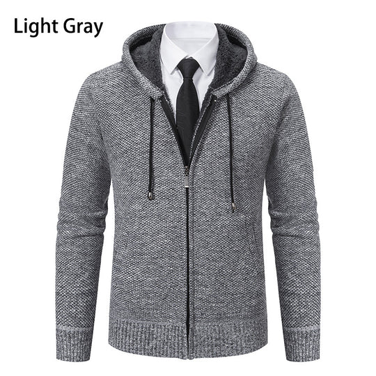 Herren Strickjacke mit modernem Schnitt und praktischem Reißverschluss EB