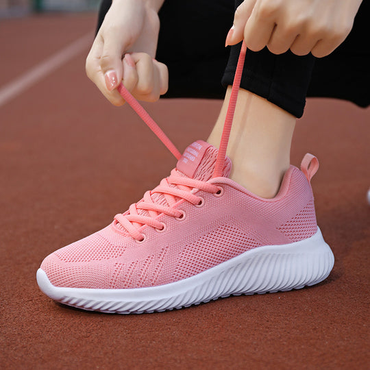 Damen Atmungsaktive Freizeitsneaker mit flexiblem Mesh-Obermaterial und rutschfester Sohle EB