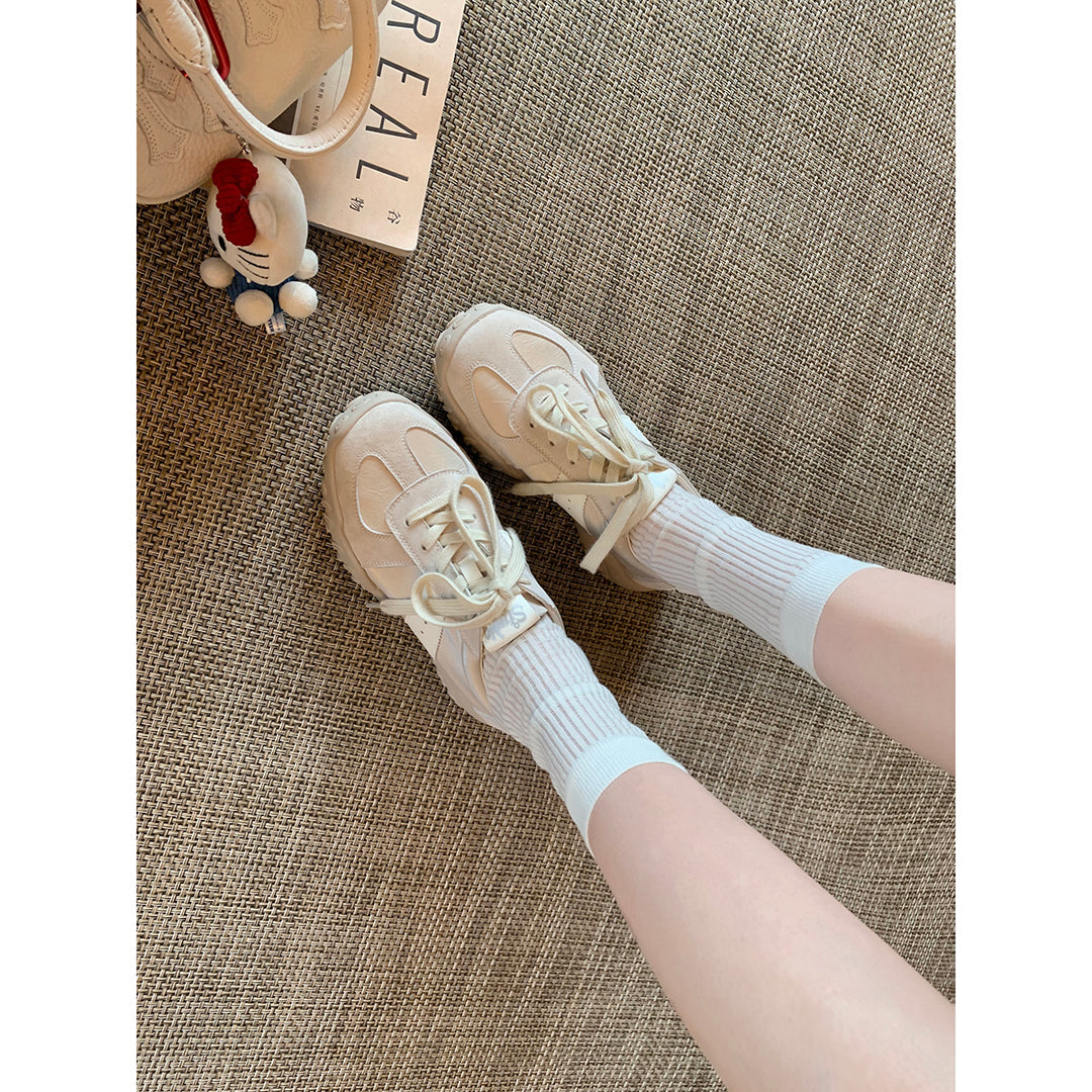 Damen sportliche Sneakers mit atmungsaktivem Obermaterial und rutschfester Sohle EB
