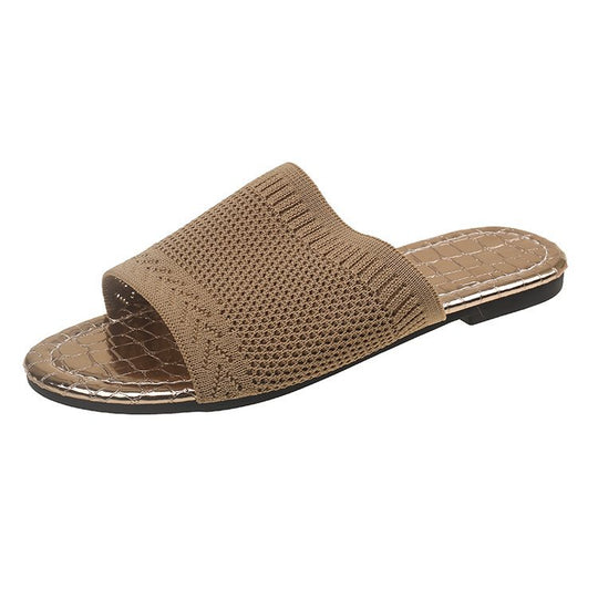 Damen Komfortable Slip-On Sandalen mit atmungsaktivem Obermaterial EB