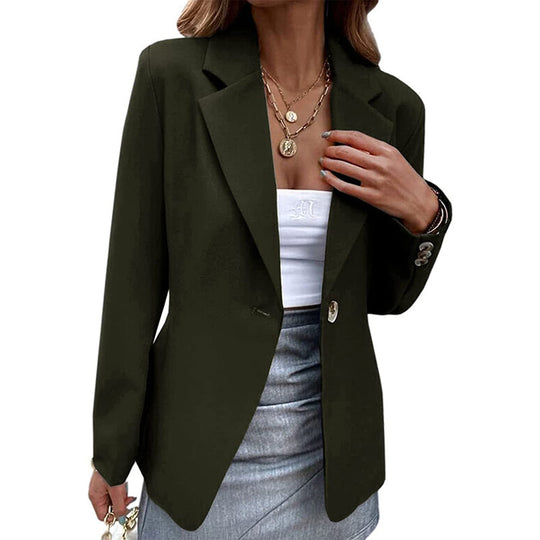 Damen Eleganter Blazer mit schmalem Schnitt und hochwertigen Details EB