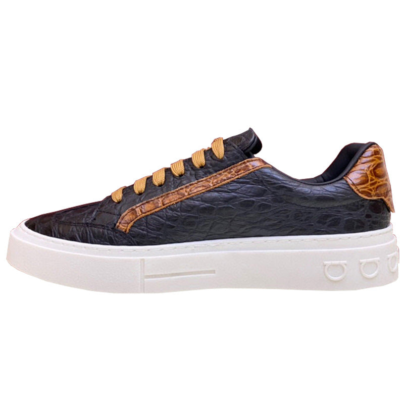 Damen Elegante Sneakers mit raffiniertem Krokodil-Design und modischen Akzenten EB
