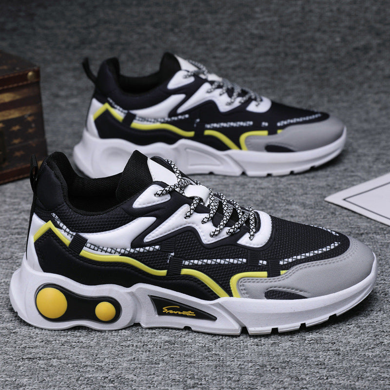 Damen Sportliche Chunky Sneakers mit atmungsaktiver Oberflächenstruktur EB