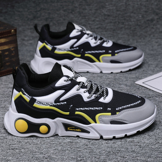 Damen Sportliche Chunky Sneakers mit atmungsaktiver Oberflächenstruktur EB