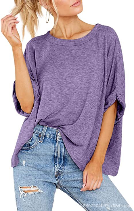 Damen lässiges Oversized T-Shirt EB