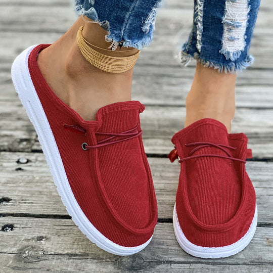 Damen Slip-On Mokassins mit attraktiver Rippstruktur EB
