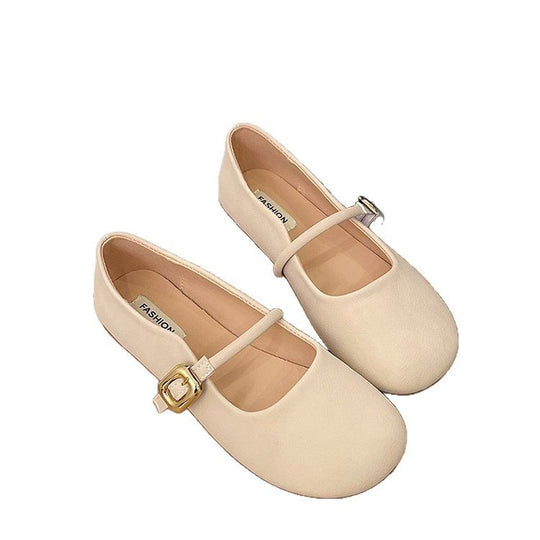 Damen Ballerinas mit dekorativem Riemchen und eleganter Schnalle EB