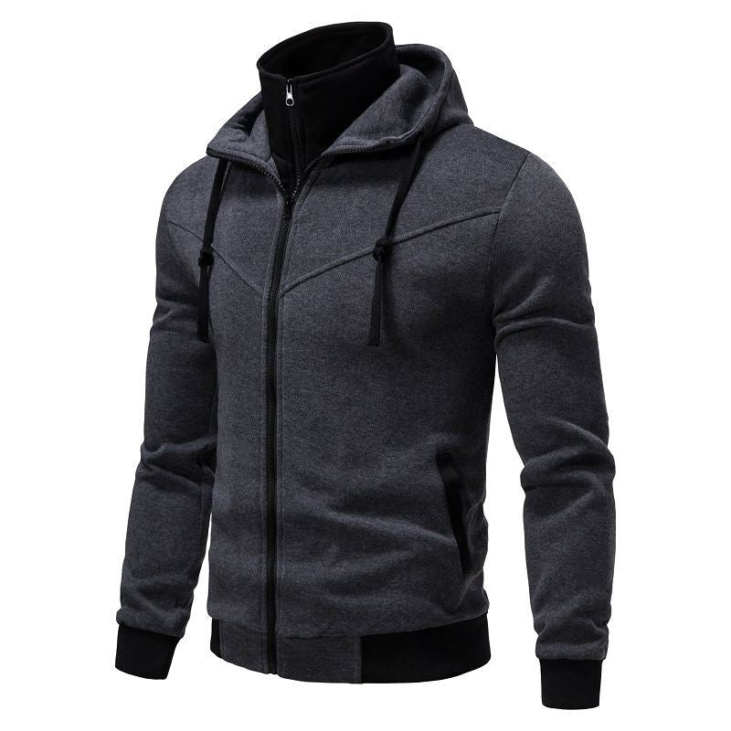 Herren sportliche Kapuzenjacke mit modernem Schnitt und praktischen Reißverschlusstaschen EB