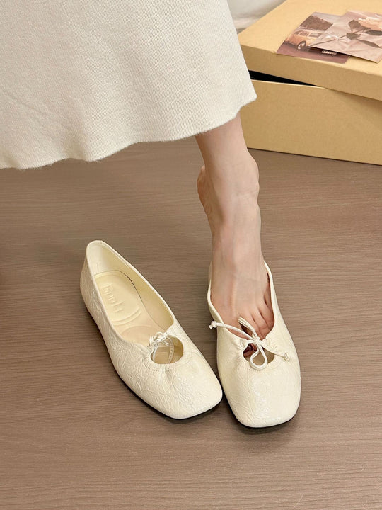 Damen elegante Ballerinas mit modischem Rüschendesign und komfortablem Innenfutter EB