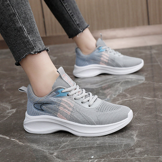 Damen Alltags sneakers mit atmungsaktiver Mesh-Oberfläche und dämpfender Sohle EB