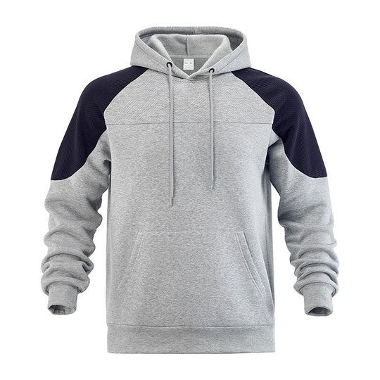 Herren Kapuzenpullover mit Sportlichem Design und Kontrastdetails EB