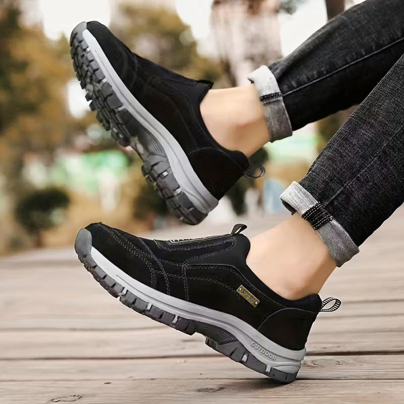 Damen Sportliche Outdoor-Sneaker mit stylischem Ellastikeinsatz und rutschfester Sohle EB