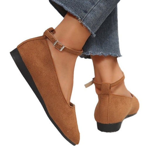 Damen elegante Slingback-Ballerinas mit ergonomischem Fußbett EB