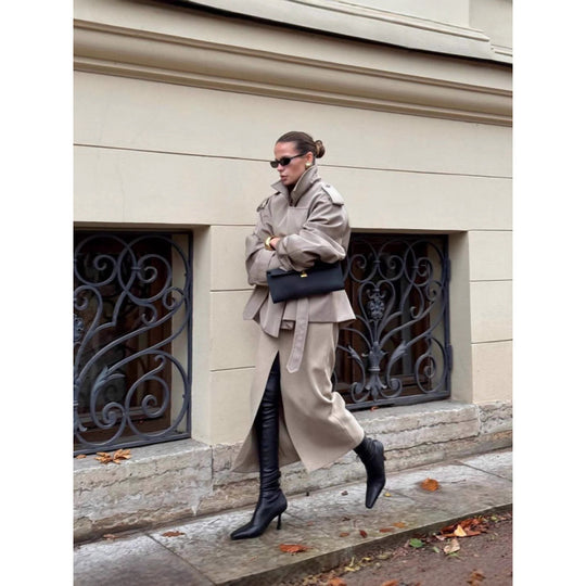 Damen Übergröße Trenchcoat EB